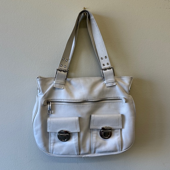 Marc Jacobs Off White Leather Tote - Made in Italy - Picture 1 of 14